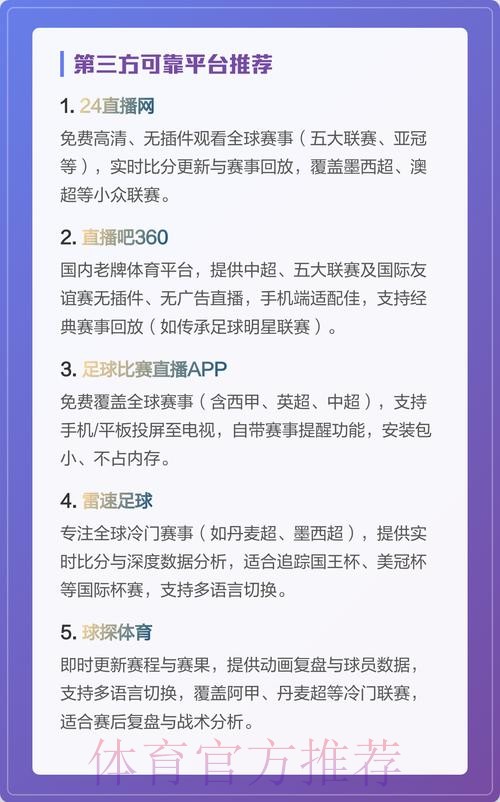 高清世界杯直播网站推荐